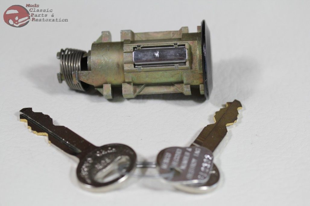 7493 Mustang Ford Trunk Lock Cylinder Keys Black Cap New Muds